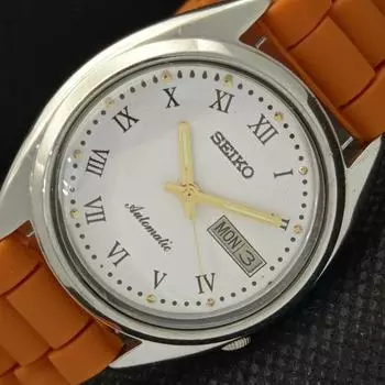 Б/У ВИНТАЖНЫЕ ЧАСЫ SEIKO AUTOMATIC 7019A ЯПОНИЯ МУЖСКИЕ D/D БЕЛЫЕ 608h-a316645-2 SKU608h-a316645