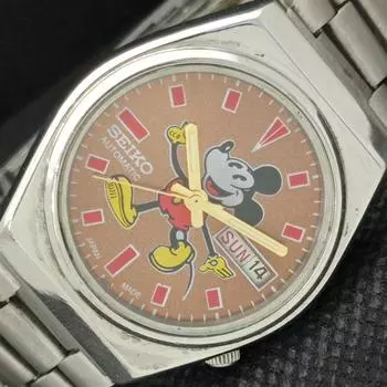 Б/У ВИНТАЖНЫЕ МУЖСКИЕ ЧАСЫ SEIKO CARTOON DIAL AUTO 6309A ЯПОНИЯ 608b-a315316-9 SKU608b-a315316