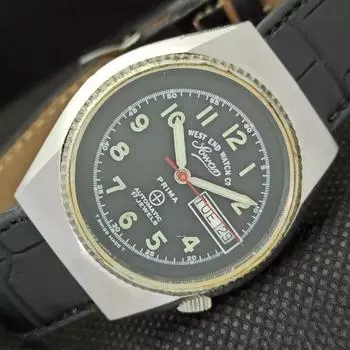 Б/У WEST END WATCH CO АВТОМАТИЧЕСКИЕ ШВЕЙЦАРСКИЕ МУЖСКИЕ ЧАСЫ a283081-1 Sku535-a283081