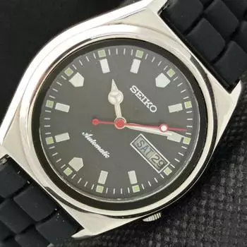 Б/У винтажные автоматические часы SEIKO 7009A из Японии мужские D/D черные 610d-a318494-2 SKU610d-a318494