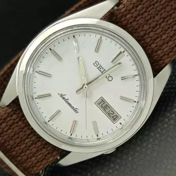 Б/У винтажные автоматические часы SEIKO 7009A из Японии мужские D/D белые 621e-a415926-2 SKU621e-a415926