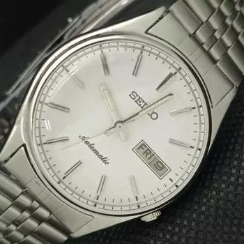 Б/У винтажные автоматические часы SEIKO 7009A из Японии мужские D/D белые 621e-a415937-2 SKU621e-a415937