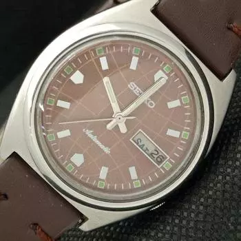 Б/У винтажные автоматические часы SEIKO 7009A из Японии мужские D/D коричневые 621e-a415941-2 SKU621e-a415941