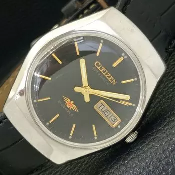 Б/У винтажные автоматические мужские часы Citizen из Японии с оригинальным циферблатом и указателем дня и даты a434848-2 R123-a434848