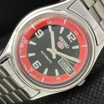 Б/У винтажные часы SEIKO 5 AUTO 6309A JAPAN MENS D/D BLACK WATCH 608e-a315951-9 SKU608e-a315951