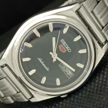 Б/У винтажные часы SEIKO 5 AUTO 7009A JAPAN MENS D/D BLACK WATCH 588a-a310178-9 SKU588a-a310178