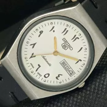 Б/У винтажные часы SEIKO 5 AUTOMATIC 6309A JAPAN MENS D/D ARABIC WATCH 592-a311119-2 SKU592-a311119