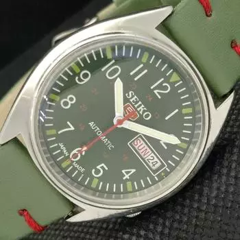 Б/У винтажные часы SEIKO 5 AUTOMATIC 6309A JAPAN MENS D/D GREEN WATCH 596-a312741-2 SKU596-a312741