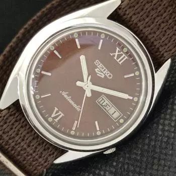 Б/У винтажные часы SEIKO 5 AUTOMATIC 7009A JAPAN MENS D/D BROWN 604-a314017-9 SKU604-a314017