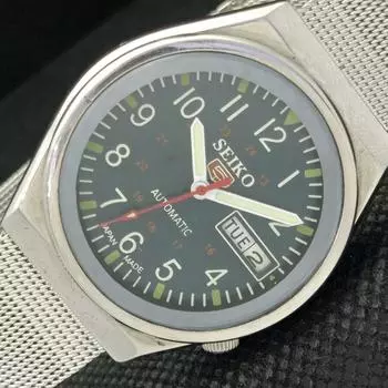 Б/У винтажные часы SEIKO 5 AUTOMATIC 6309A JAPAN MENS D/D BLUE WATCH 596-a312757-2 SKU596-a312757