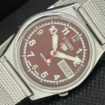 Б/У винтажные часы SEIKO 5 AUTOMATIC 7009A JAPAN MENS D/D BROWN 594a-a311705-2 SKU594a-a311705