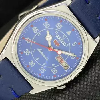 Б/У винтажные часы SEIKO 5 AUTOMATIC 7019A JAPAN MENS D/D BLUE WATCH 587f-a309613-2 SKU587f-a309613