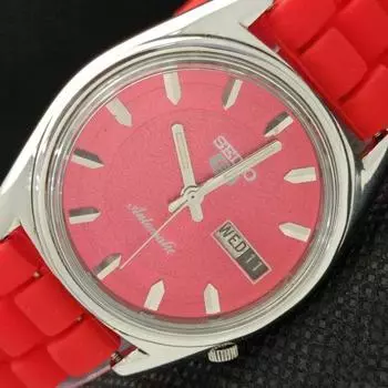 Б/У винтажные часы SEIKO 5 AUTOMATIC 6119C JAPAN MENS D/D RED 621e-a415910-2 SKU621e-a415910
