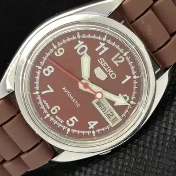 Б/У винтажные часы SEIKO 5 AUTOMATIC 7009A JAPAN MENS D/D BROWN 594a-a311719-2 SKU594a-a311719