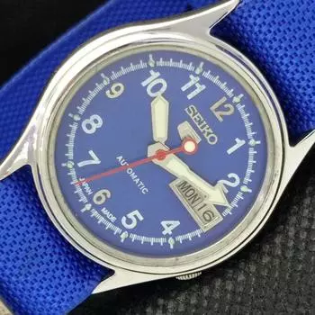 Б/У винтажные часы SEIKO 5 AUTOMATIC 7009A JAPAN MENS D/D BLACK WATCH 594a-a311655-2 SKU594a-a311655