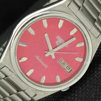 Б/У винтажные часы SEIKO 5 AUTOMATIC 7009A JAPAN MENS D/D RED 621e-a415943-2 SKU621e-a415943