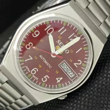 Б/У винтажные часы SEIKO 5 AUTOMATIC 6309A JAPAN MENS D/D RED 621d-a415775-2 SKU621d-a415775