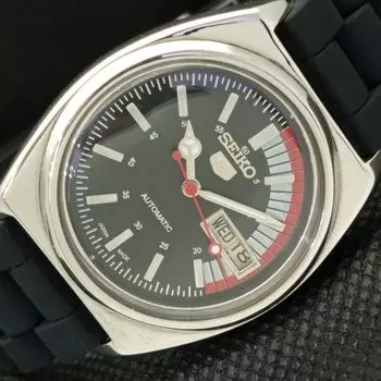 Б/У винтажные часы SEIKO 5 AUTOMATIC 7009A JAPAN MENS D/D BLACK WATCH 594a-a311673-2 SKU594a-a311673