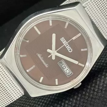 Б/У винтажные часы SEIKO 5 AUTOMATIC 6309A JAPAN MENS D/D BROWN 588c-a313913-2 SKU588c-a313913