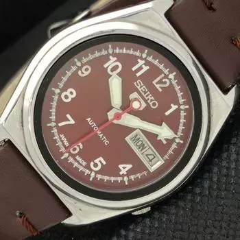 Б/У винтажные часы SEIKO 5 AUTOMATIC 7009A JAPAN MENS D/D BROWN 594a-a311683-2 SKU594a-a311683