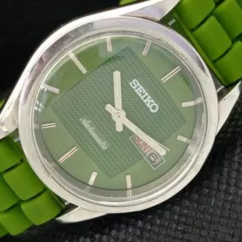 Б/У винтажные часы SEIKO 5 AUTOMATIC 7009A JAPAN MENS D/D GREEN WATCH 593a-a311314-9 SKU593a-a311314