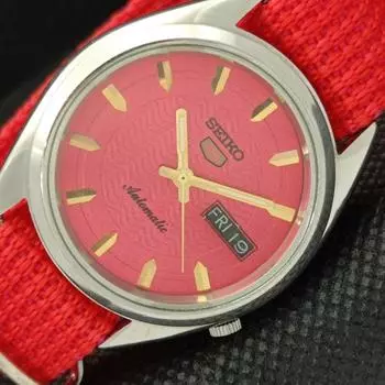 Б/У винтажные часы SEIKO 5 AUTOMATIC 7009A JAPAN MENS D/D PEACH WATCH 603-a313767-9 SKU603-a313767