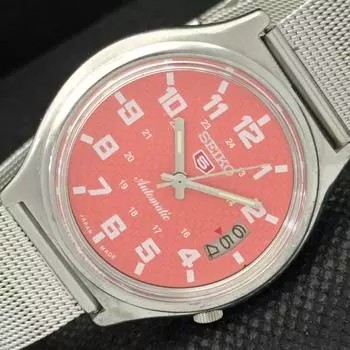 Б/У винтажные часы SEIKO 5 AUTOMATIC 7009A JAPAN MENS DATE PEACH WATCH 595a-a312306-9 SKU595a-a312306