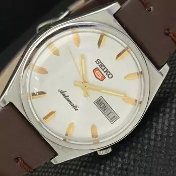 Б/У винтажные часы SEIKO 5 AUTOMATIC 7009A JAPAN MENS D/D SILVER 603-a313753-9 SKU603-a313753