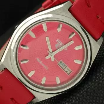 Б/У винтажные часы SEIKO 5 AUTOMATIC 7009A JAPAN MENS D/D RED 621e-a415923-2 SKU621e-a415923