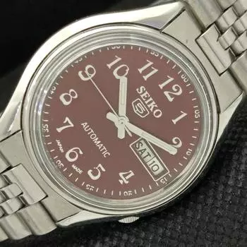 Б/У винтажные часы SEIKO 5 AUTOMATIC 6309A JAPAN MENS D/D BROWN WATCH 595a-a312362-9 SKU595a-a312362