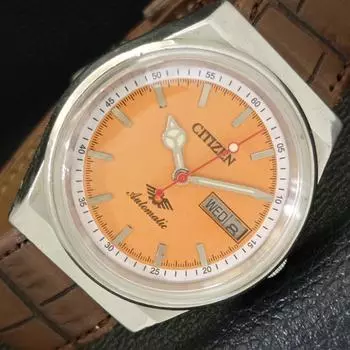 Б/У винтажные мужские часы Citizen Automatic 8200 из Японии с золотистым циферблатом a434822-2 R123-a434822