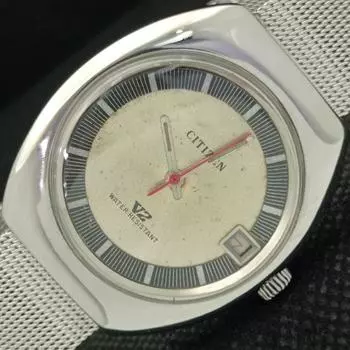 Б/у винтажные мужские часы Citizen WINDING JAPAN с датой и оригинальным циферблатом 621b-a413604-2 SKU621b-a413604