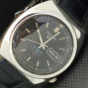 Б/У винтажные мужские часы SEIKO 5 SPORTS AUTO 6119C JAPAN DAY/DATE 621d-a415736-2 SKU621d-a415736