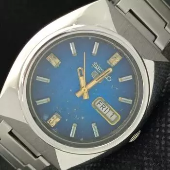 Б/У винтажные мужские часы SEIKO 5 AUTO 6319A из Японии с оригинальным циферблатом 621a-a413462-2 SKU621a-a413462