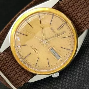 Б/У винтажные мужские часы SEIKO 5 AUTOMATIC 7009A из Японии с оригинальным циферблатом a415735-2 SKU621d-a415735