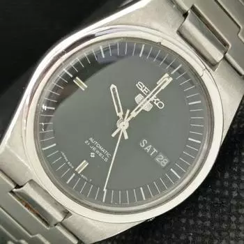 Б/У винтажные мужские часы SEIKO 5 AUTO 6319A из Японии с оригинальным циферблатом 621b-a413581-2 SKU621b-a413581