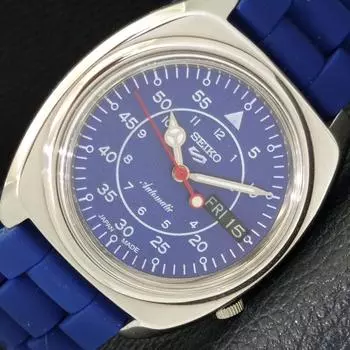 Б/У винтажные мужские часы SEIKO 5 AUTOMATIC 7019A из Японии с синим циферблатом a433839-2 R119-a433839