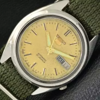 Б/У винтажные мужские часы SEIKO 5 AUTOMATIC 7009A из Японии с оригинальным циферблатом a433658-2 R118-a433658