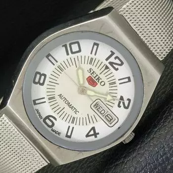 Б/У винтажные мужские часы SEIKO 5 AUTOMATIC 6309A из Японии с серебряным циферблатом a433626-2 R118-a433626