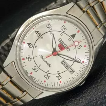 Б/У винтажные мужские часы SEIKO 5 AUTOMATIC 6309A из Японии с серебряным циферблатом a433932-2 R119-a433932