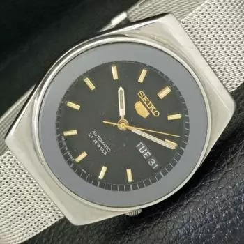 Б/У винтажные мужские часы SEIKO 5 AUTOMATIC 6319A из Японии с оригинальным циферблатом a433659-2 R118-a433659
