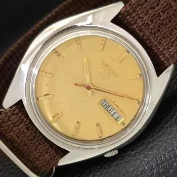 Б/У винтажные мужские часы SEIKO 5 AUTOMATIC 7019A из Японии с оригинальным циферблатом a433662-2 R118-a433662