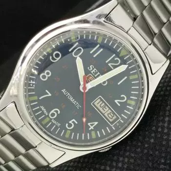 Б/У винтажные мужские часы SEIKO 5 AUTO 7009A из Японии с синим циферблатом 621a-a413416-2 SKU621a-a413416