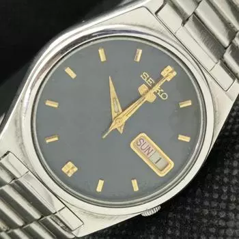 Б/У винтажные мужские часы SEIKO 5 AUTO 7019A из Японии с оригинальным циферблатом 621b-a413591-2 SKU621b-a413591