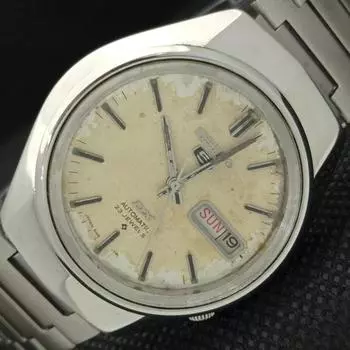 Б/У винтажные мужские часы SEIKO 5 DX AUTOMATIC 6106C JAPAN DAY/DATE 621d-a415781-2 SKU621d-a415781