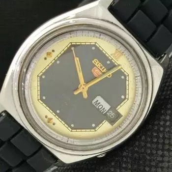 Б/У винтажные мужские часы SEIKO 5 AUTOMATIC 6119C из Японии с оригинальным циферблатом a413586-2 SKU621b-a413586