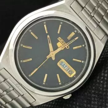 Б/У винтажные мужские часы SEIKO 5 AUTO 7009A из Японии с оригинальным циферблатом 621a-a413464-2 SKU621a-a413464