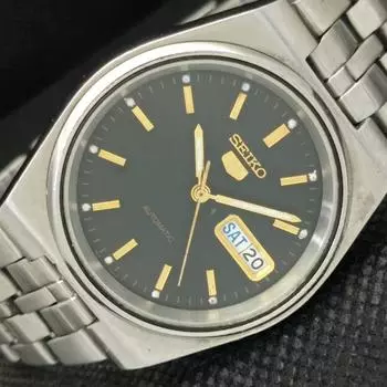 Б/У винтажные мужские часы SEIKO 5 AUTO 7S26A из Японии с оригинальным циферблатом 608a-a315163-2 SKU608a-a315163