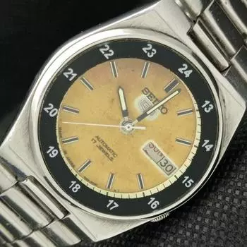 Б/У винтажные мужские часы SEIKO 5 AUTOMATIC 7009A из Японии с оригинальным циферблатом a415797-2 SKU621d-a415797