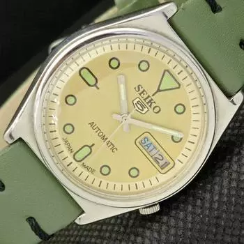 Б/У винтажные мужские часы SEIKO 5 AUTO 7009A из Японии, день/дата, золотистые, 595a-a312357-2 SKU595a-a312357